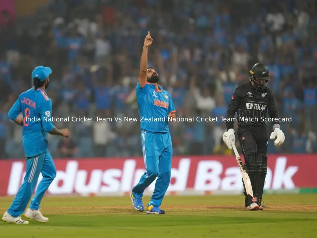 India National Cricket Team Vs New Zealand National Cricket Team Match Scorecard