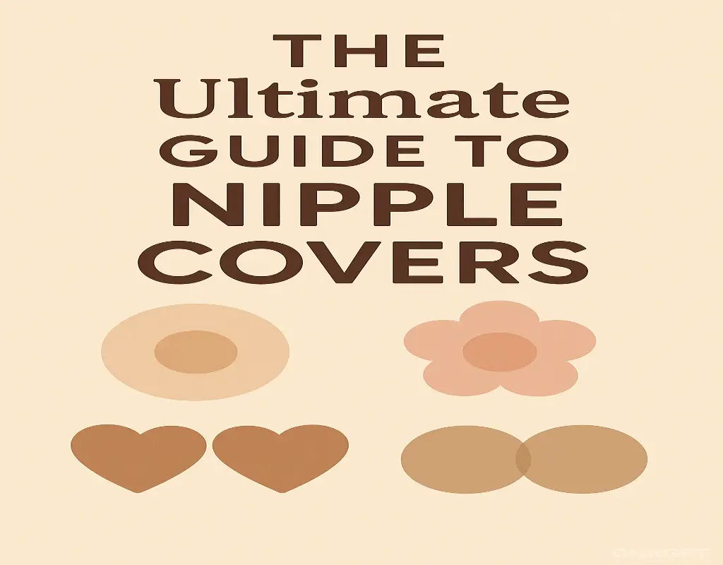 A collection of nipple covers in various materials and designs.