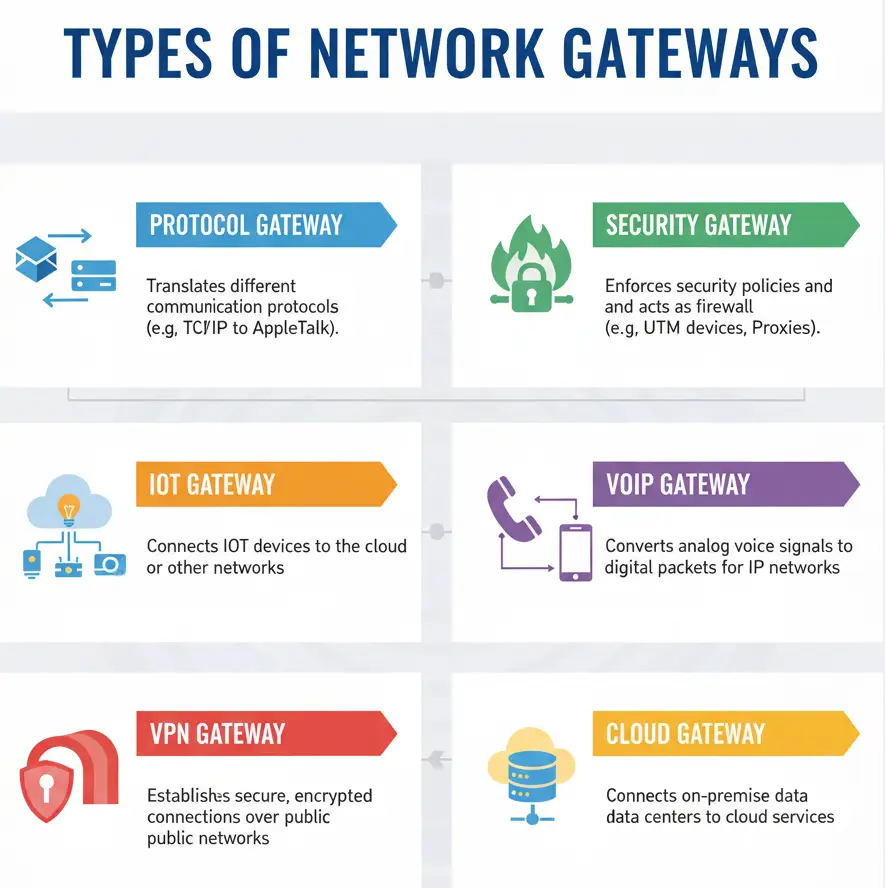Types of Network Gateways